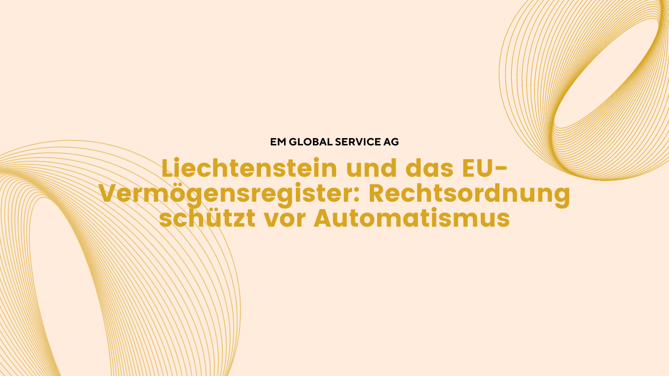 EM Global Service AG - Vermögensregister