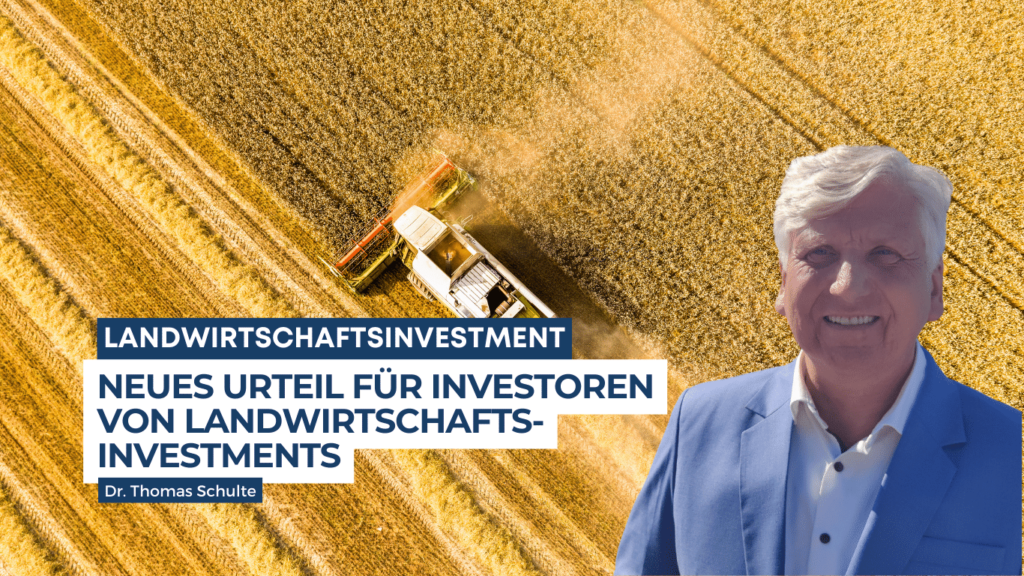 Dr Thomas Schulte - Verträge Landwirtschaftsinvestment
