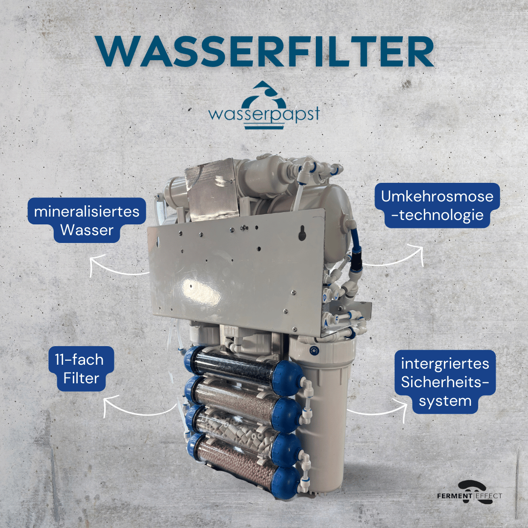 Wasserpapst Wasserfilter für sauberes Trinkwasser