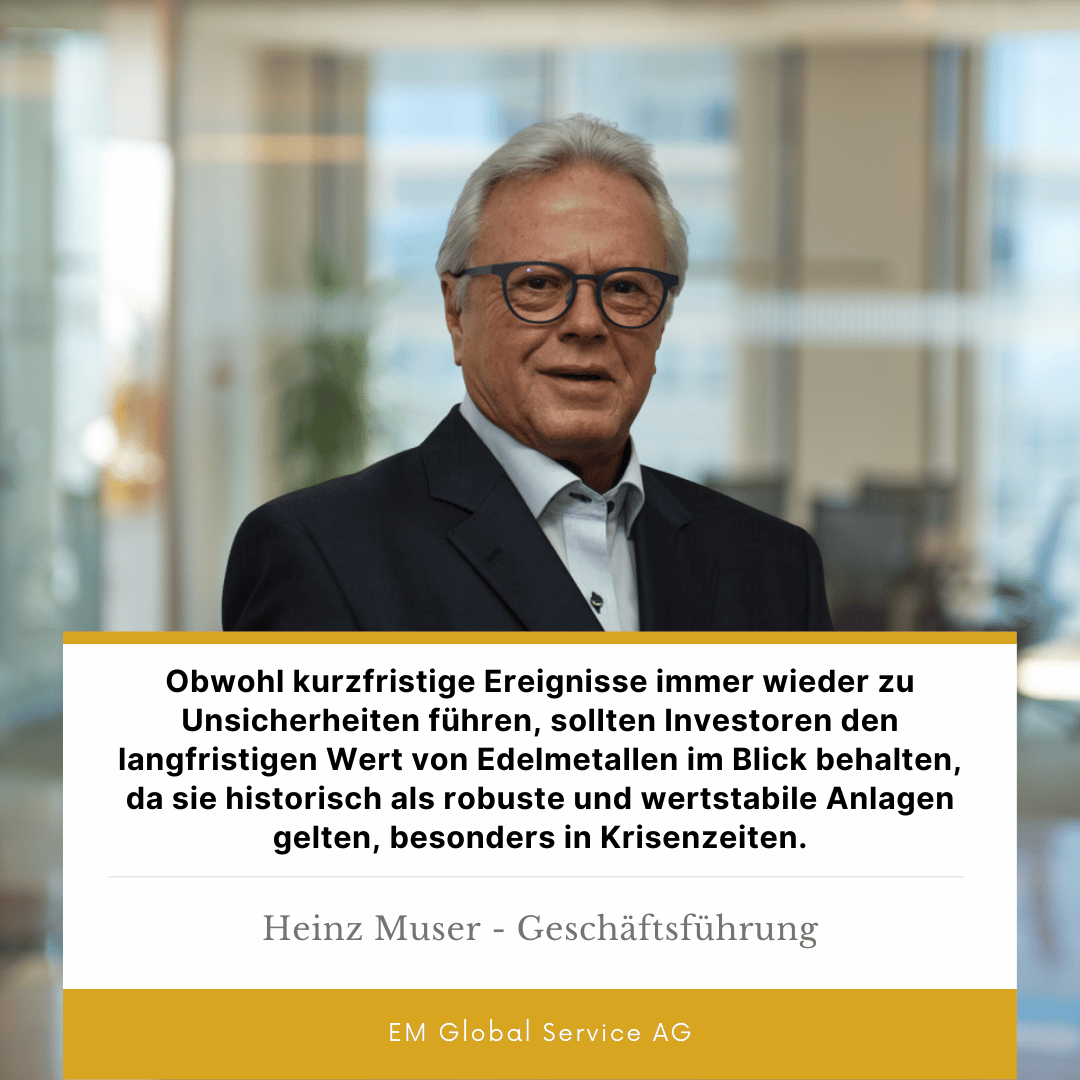 Anlagestrategien in Krisenzeiten - Heinz Muser von EM Global Service AG