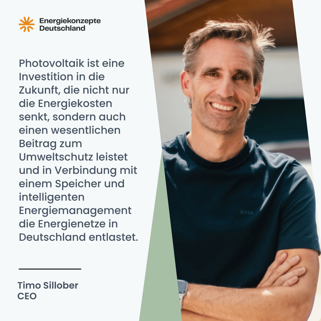 Photovoltaik für die Zukunft - Timo Sillober mit der Energiekonzepte Deutschland