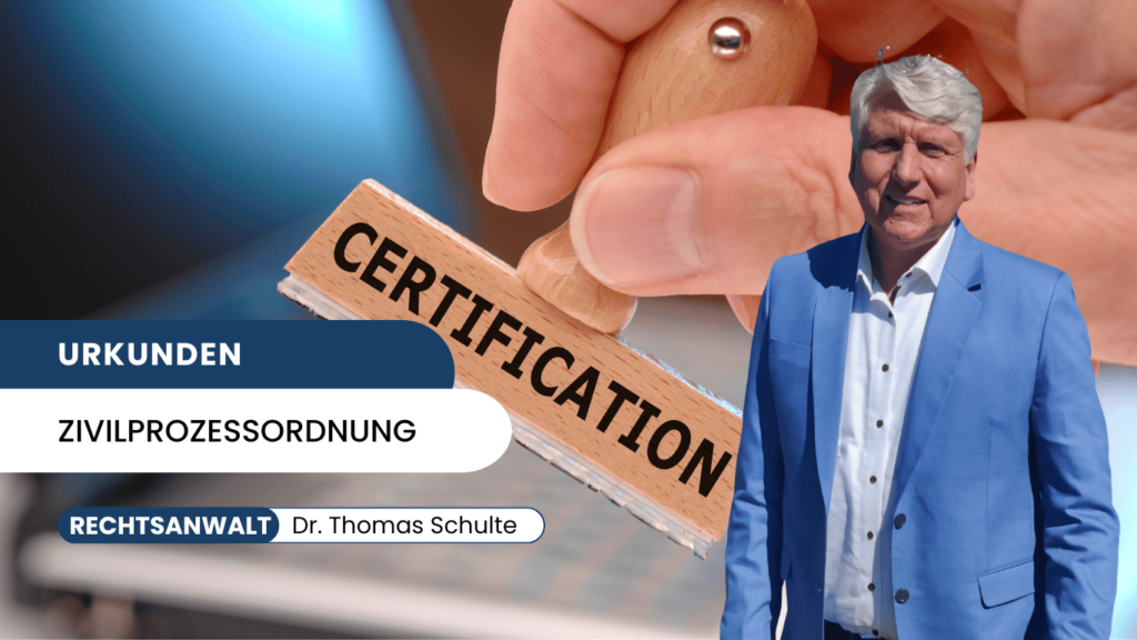 Urkundenprozess - Dr. Thomas Schulte