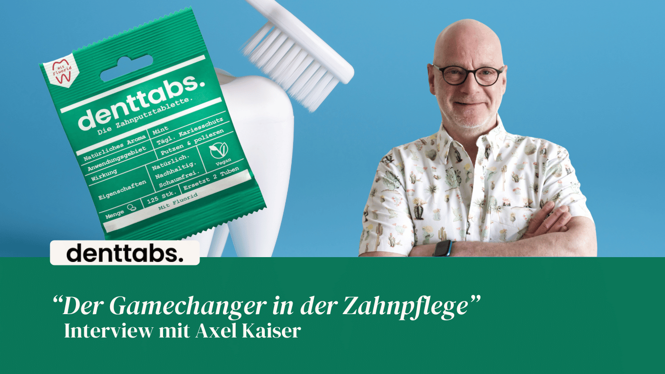 Neuer Gamechanger in der Zahnpflege mit Zahnputztabletten von Denttabs