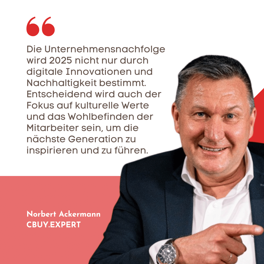 Unternehmensnachfolge in 2025 finden - CBUY Expert mit Norbert Ackermann