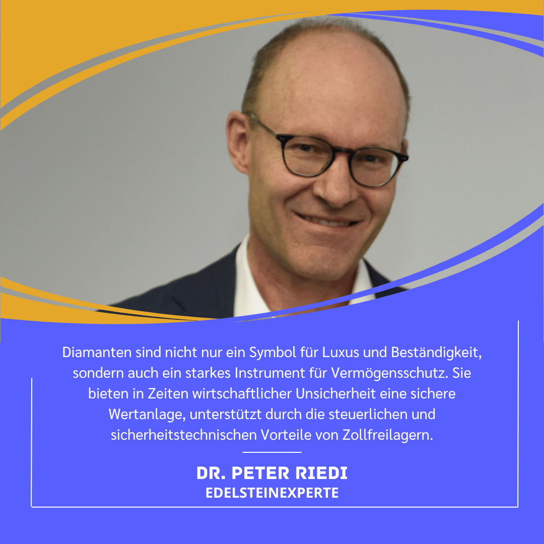 Diamanten als Vermögensschutz - Dr. Peter Riedi