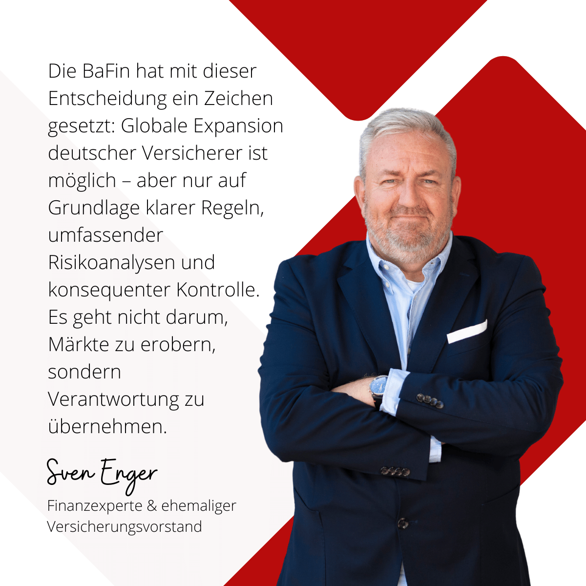 Die aufsichtsrechtliche Erlaubniserweiterung und ihre rechtliche Bewertung 1 Globale Expansion deutscher Versicherungen ist möglich - Sven Enger