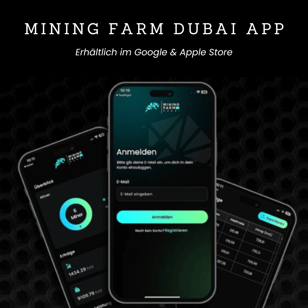 Mining Farm Dubai App für alle Miner