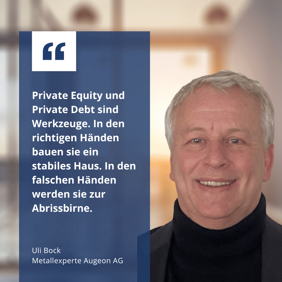 Private Debt und Private Equity: Renditebringer oder tickende Zeitbombe? 2 Private Equity und Private Debt - Uli Bock Augeon AG