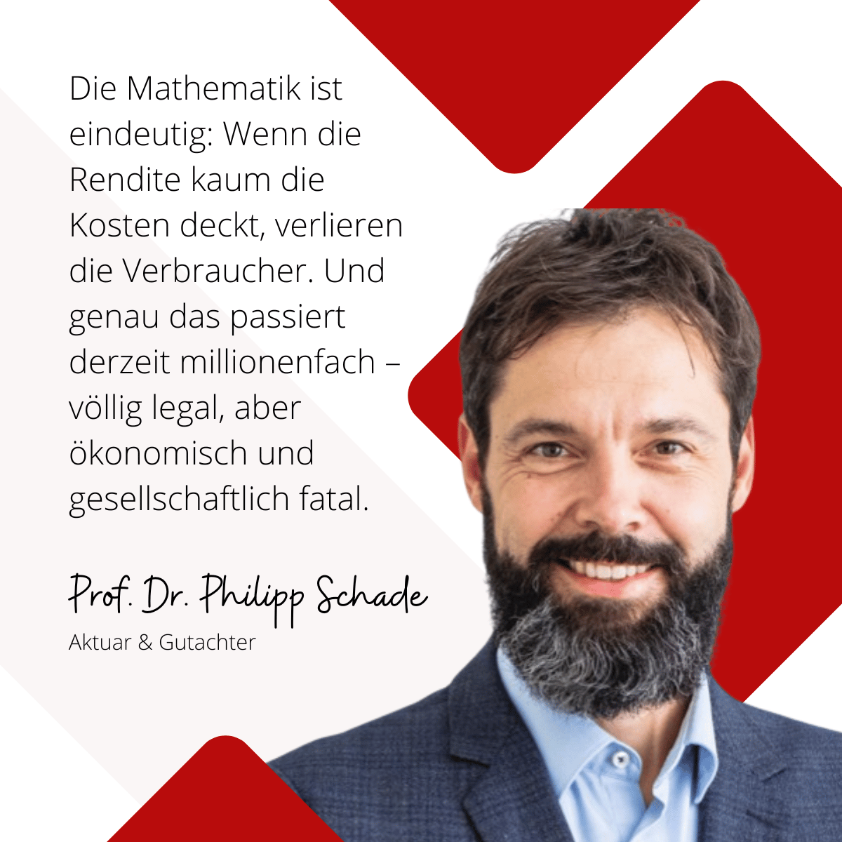 Lebensversicherung im Sinkflug – warum Millionen Verbraucher enttäuscht sind 2 Zu wenig Rendite bei Lebensversicherungen - Prof. Dr. Schade