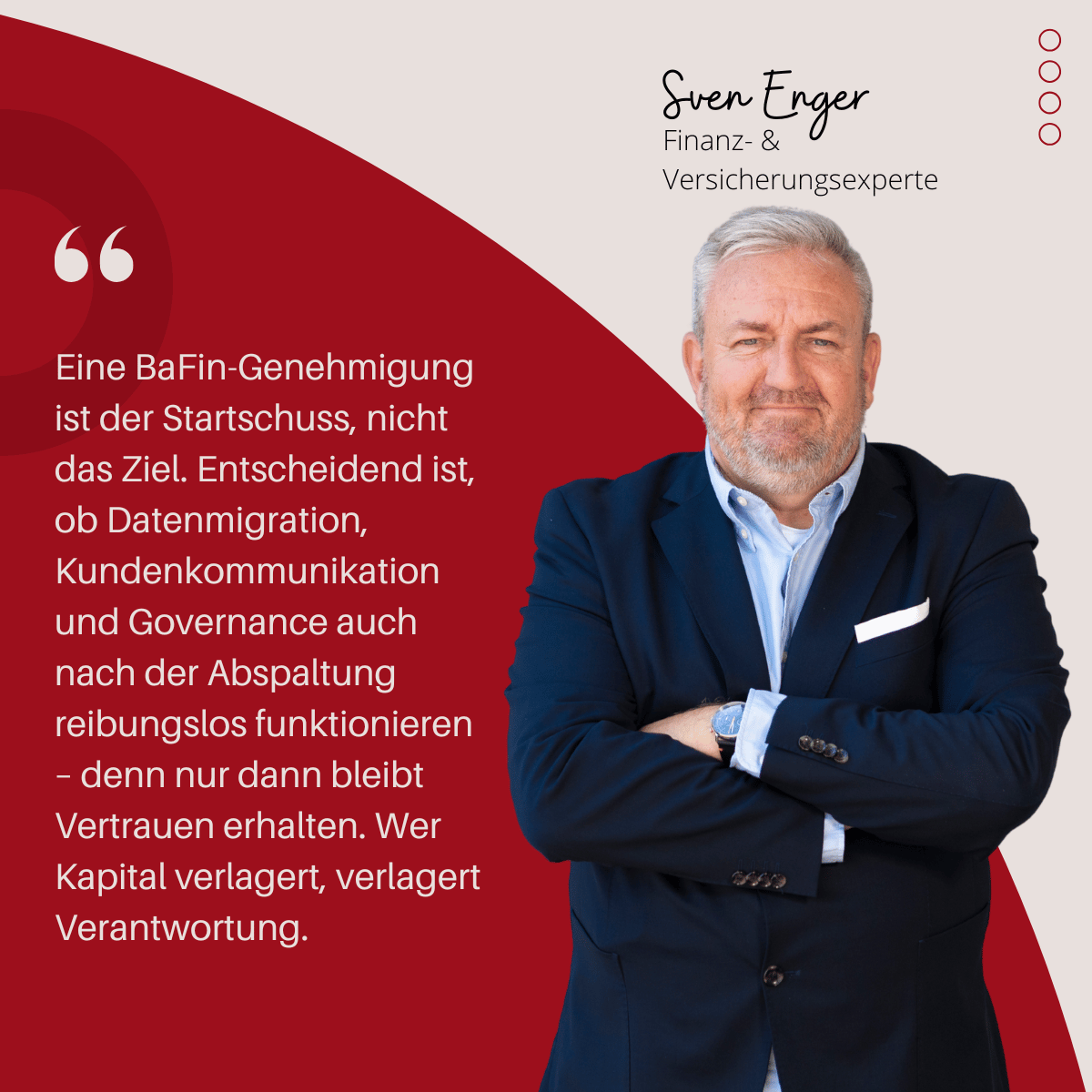 BaFin genehmigt Provinzial-Abspaltung – ein Signal an die Branche 2 BaFin Genehmigung bei Lebensversicherungen - Sven Enger