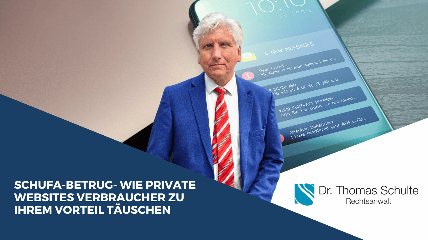 Schufa-Betrug- Wie private Websites Verbraucher zu ihrem Vorteil täuschen - Dr. Thomas Schulte