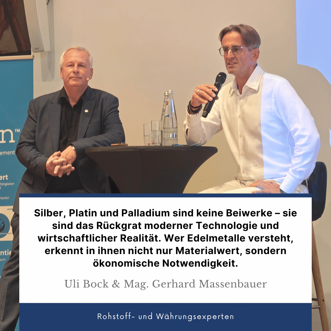 Silber, Platin, Palladium: Das unterschätzte Trio im Schatten des Goldes 2 Silber, Platin und Palladium - Uli Bock und Gerhard Massenbauer