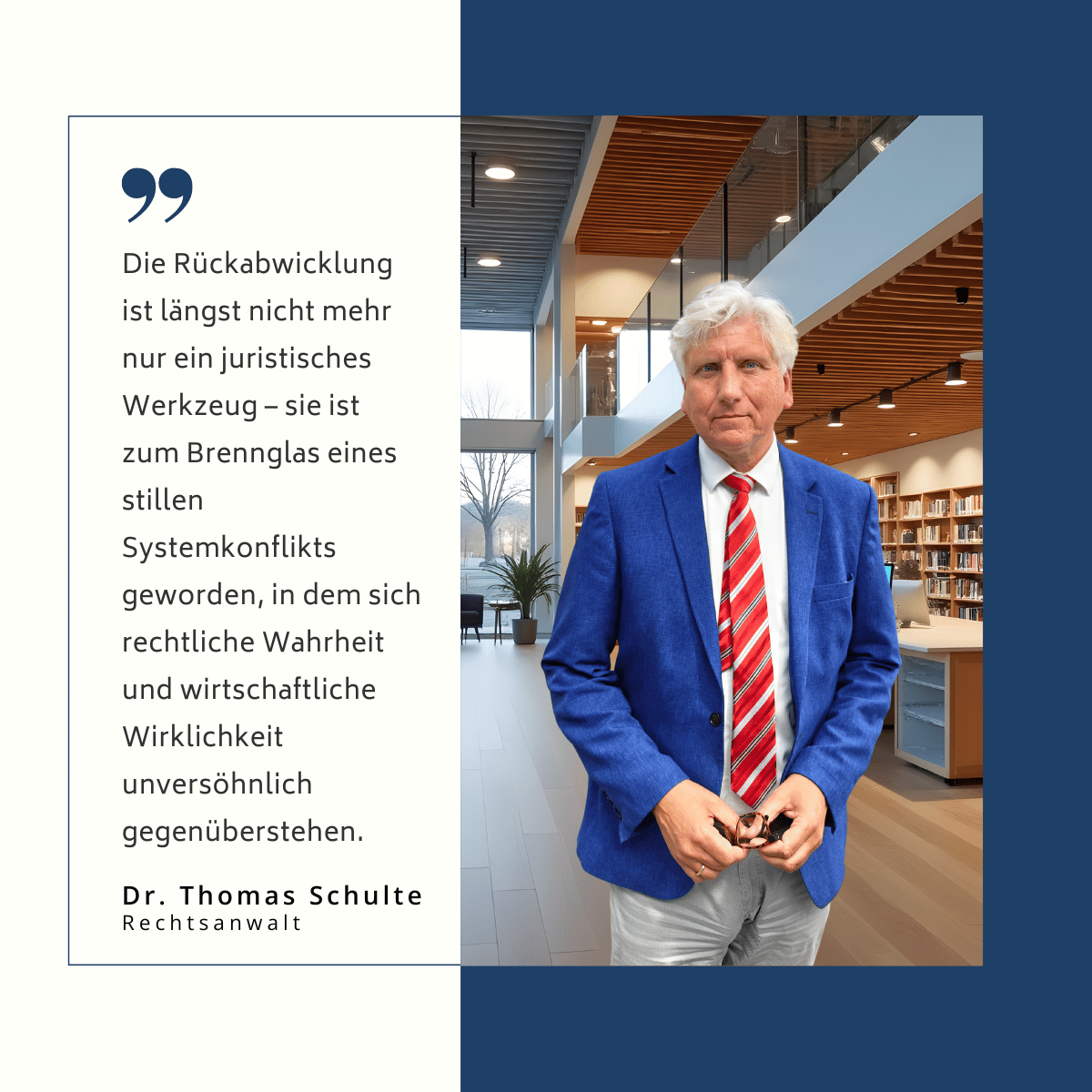 Rückabwicklung Lebensversicherung juristisch - Thomas Schulte