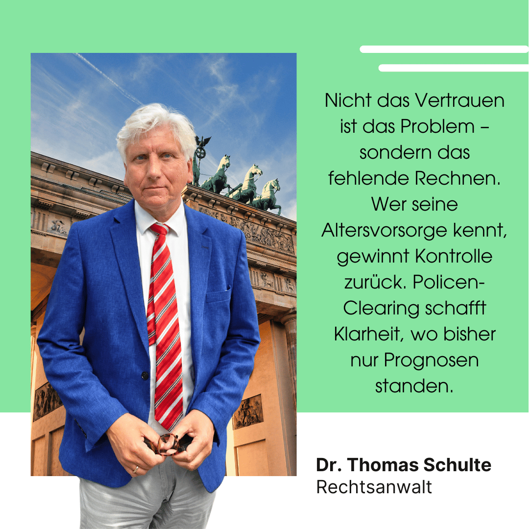 Police-Clearing bei Lebensversicherungen - Dr Thomas Schulte