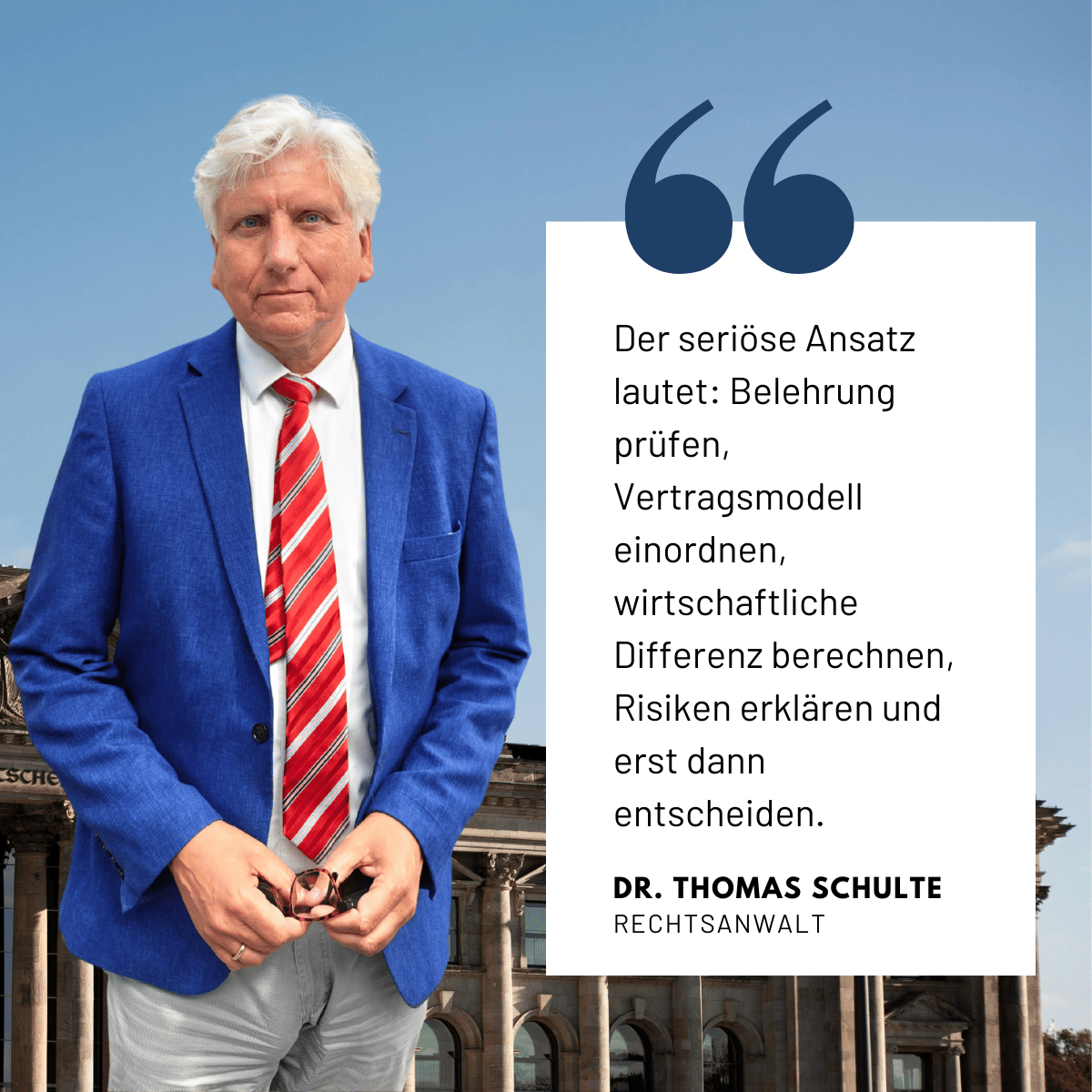 Lebensversicherung seriös prüfen - Dr Thomas Schulte