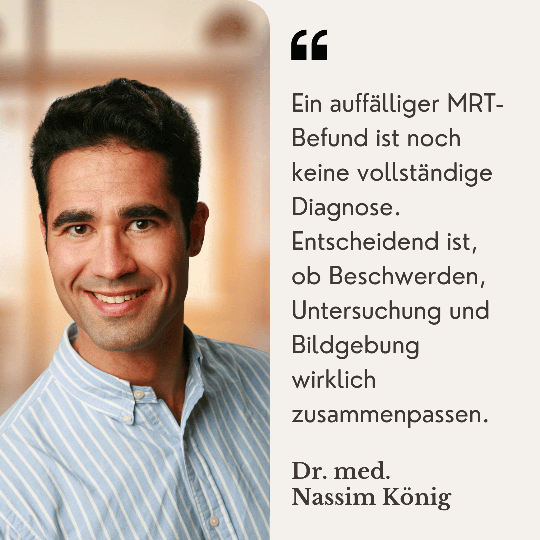 Der Vorfall im MRT – und die Geschichte dahinter 1 MRT auslesen - Wirbelsäulenchirurg Dr. Nassim König aus Mainz