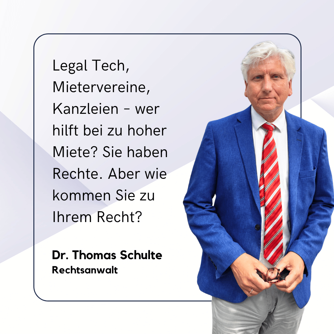 Hilfe bei zu hoher Miete - Dr Thomas Schulte